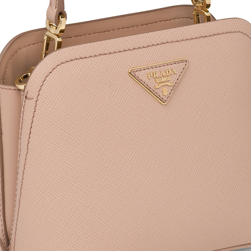 【预定】PRADA/普拉达 Matinée Micro Saffiano 皮革手袋 16.5*21*9.5CM