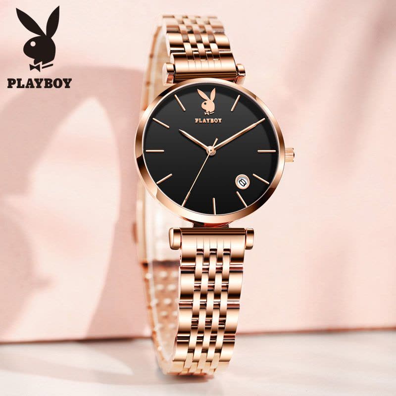 花花公子(PLAYBOY)名牌手表新款少女ins风女士手表潮流简约气质时尚防水女腕表图片