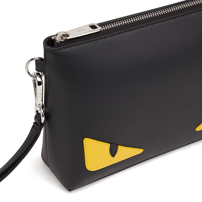 预订 FENDI芬迪 男士手拿包 怪兽眼睛光面皮7N0102图片