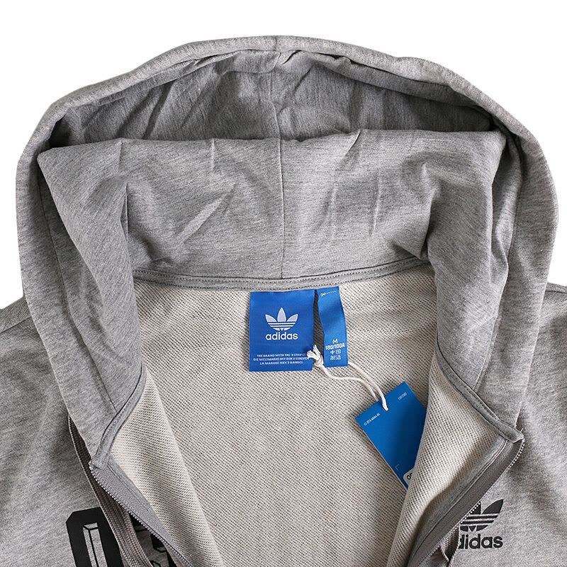 Adidas阿迪达斯三叶男装冬季运动服休闲连帽夹克外套AY8620图片