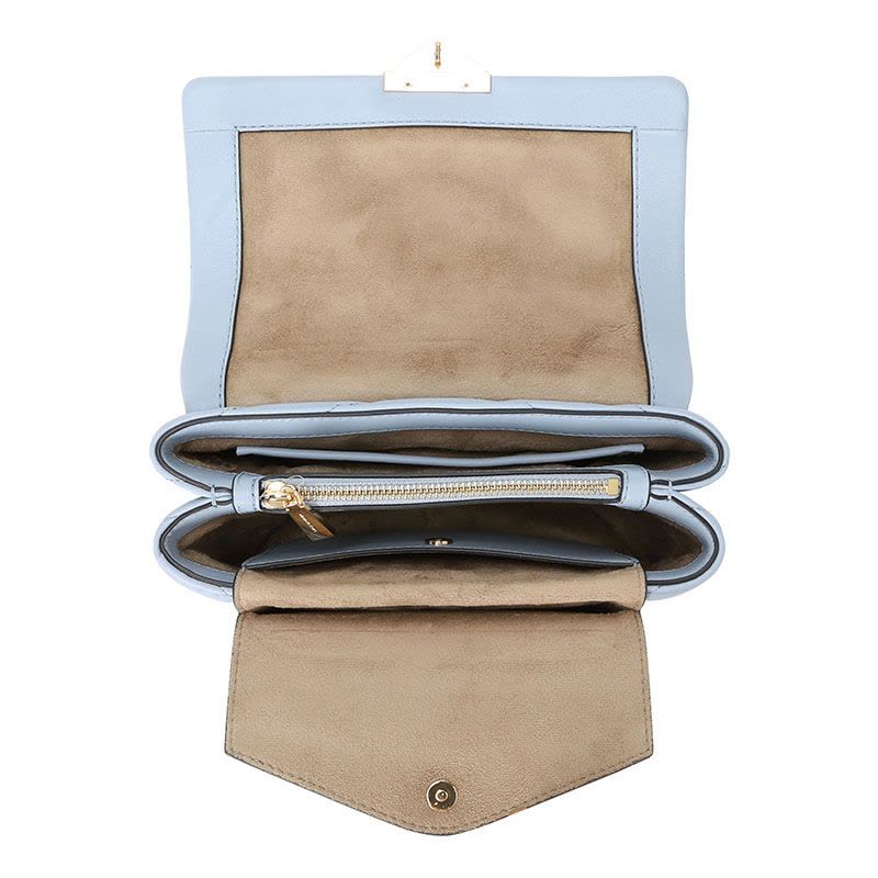 MICHAEL KORS MK Cece系列锁扣口盖包 单肩斜挎包 30T9G0EL8L 金扣图片