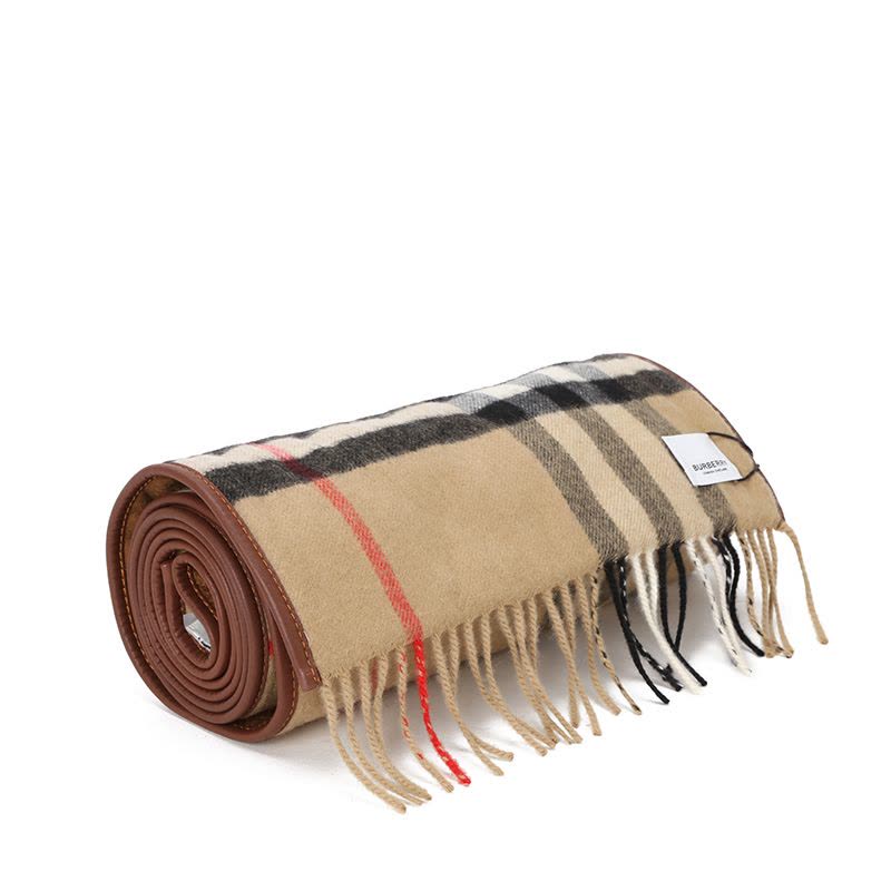 博柏利 BURBERRY 围巾 字母印字标毛质织物 男女同款围巾丝巾披肩 8024510图片