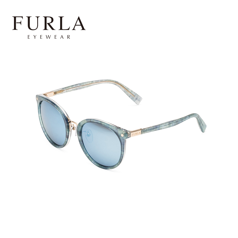 FURLA芙拉意大利品牌新款时尚太阳镜圆脸百搭女士眼镜