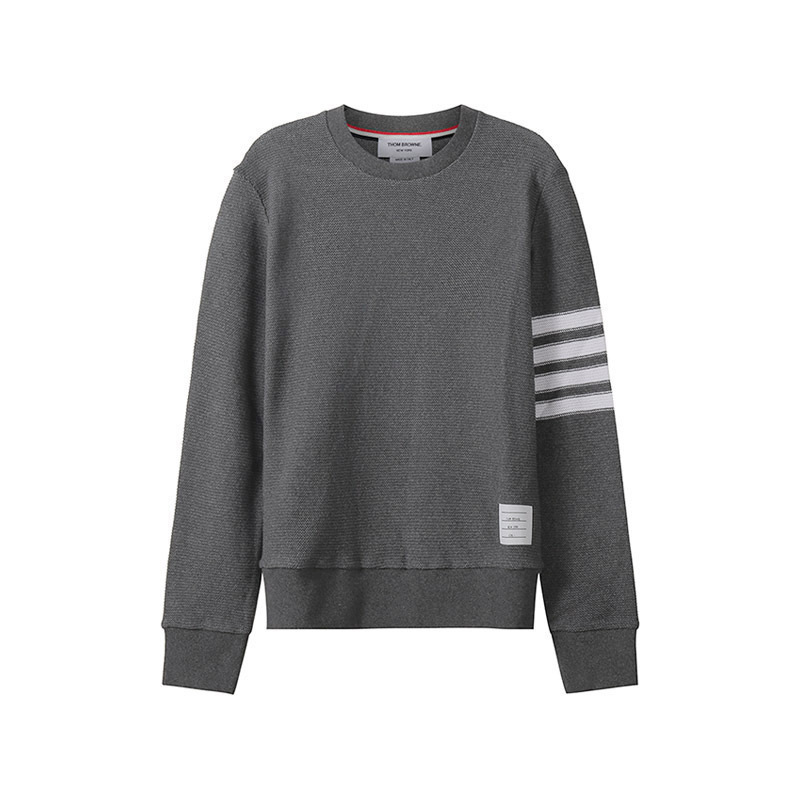 汤姆·布朗 THOM BROWNE 男士棉质圆领长袖针织衫MJT305A 07897