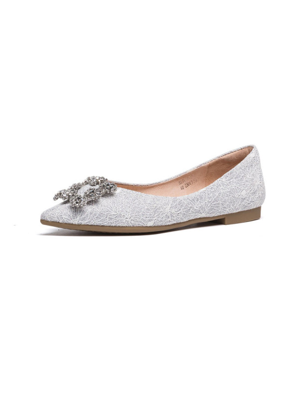 St&Sat/星期六平底单鞋休闲尖头浅口女鞋SS11111112