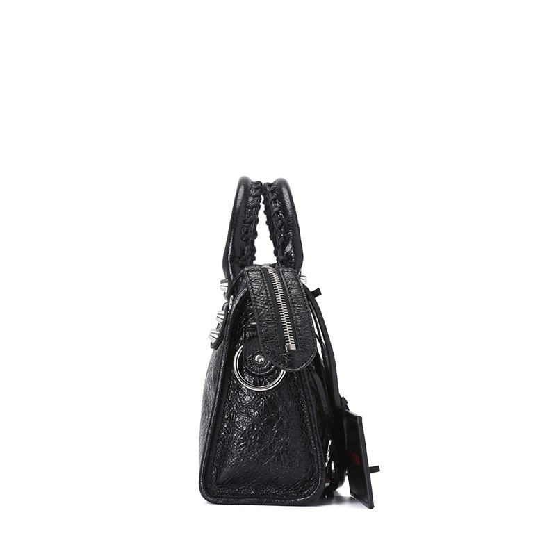 BALENCIAGA/巴黎世家 女包铆钉迷你city羊皮机车包 300295