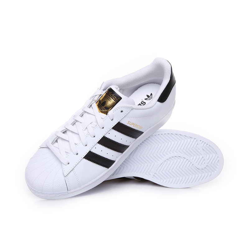 阿迪达斯adidas三叶草男女super star金标贝壳头经典鞋c77124