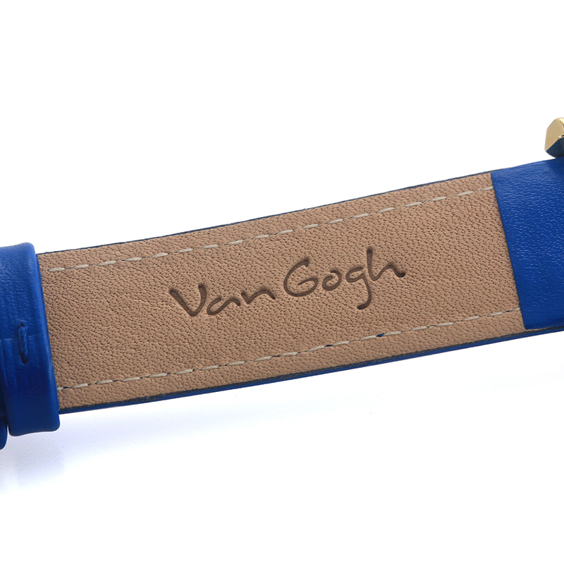 梵高（VAN GOGH）瑞士手表情侣款 3D油画表面皮革表带 进口 马的石膏像石英表 女士 LadyI-GLLH-07