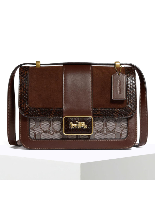 COACH ALIE 口盖包 方扣马车标 C0712