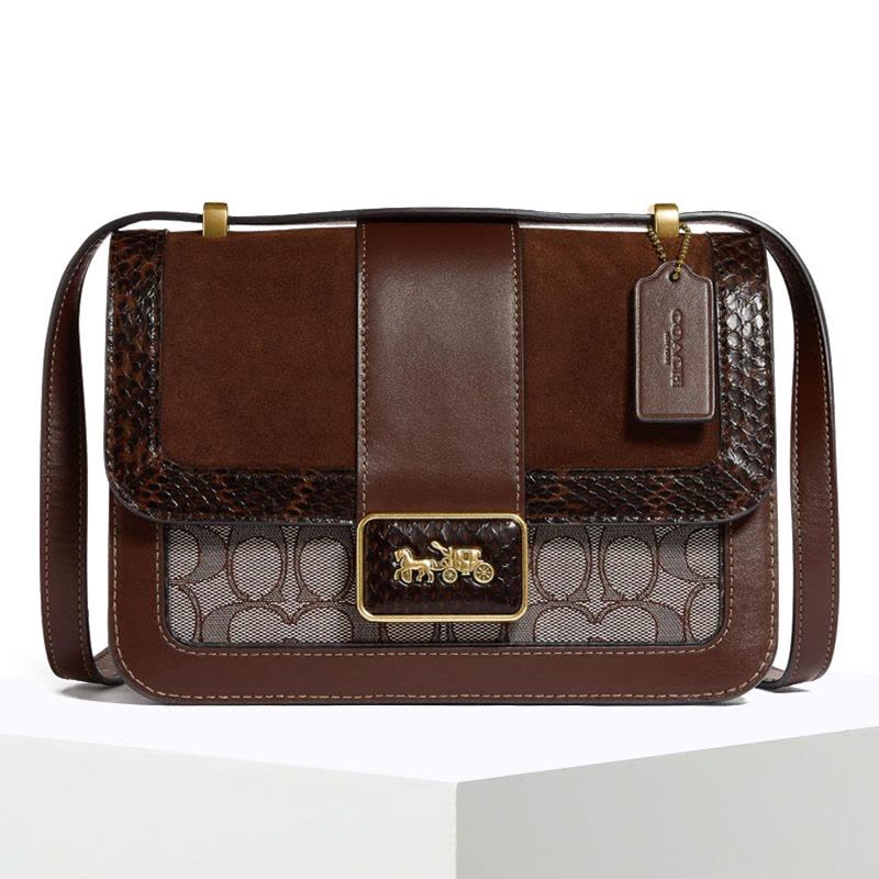 COACH ALIE 口盖包 方扣马车标 C0712图片