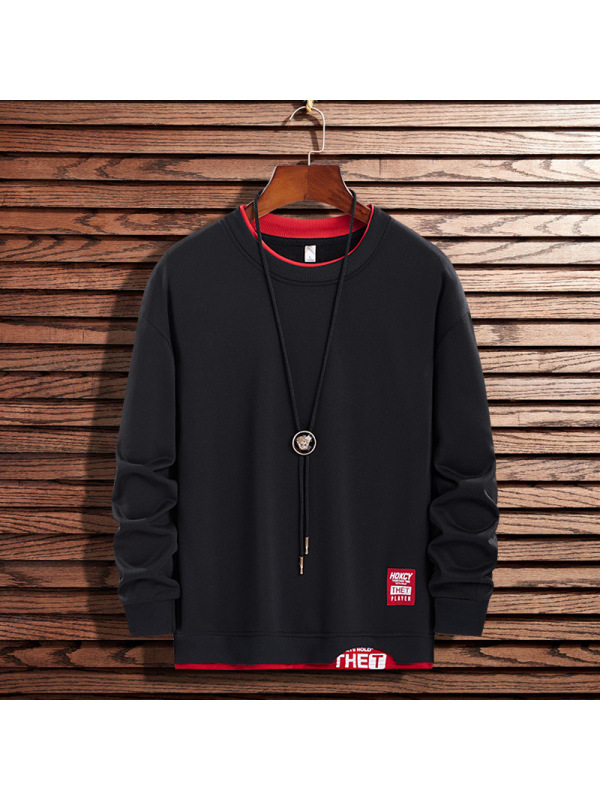 卫衣男春秋新款ins潮牌宽松圆领套头学生休闲百搭长袖上衣打底衫