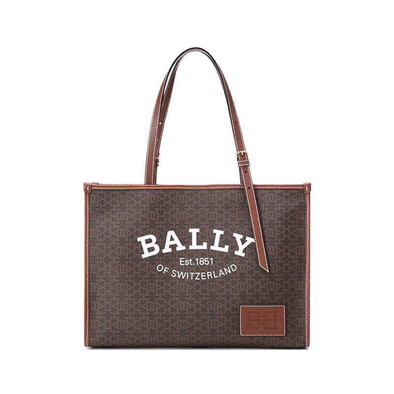 巴利 BALLY 女士TPU手提单肩包托特包子母包购物袋CALIE TML