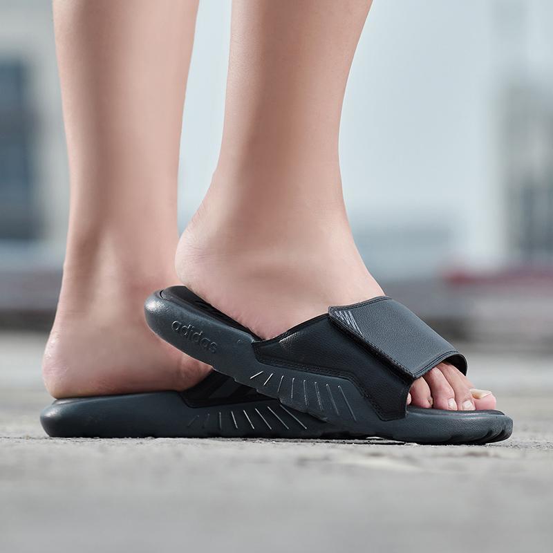 adidas男鞋拖鞋QUESTAR SLIDE游泳浴室休闲凉拖F37031