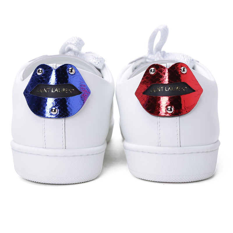 ysllips小白鞋光面皮484928黑尾