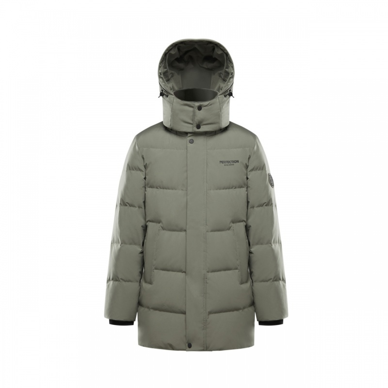 波司登2020冬新款男中长款可脱卸帽保暖加厚羽绒服外套B00145123