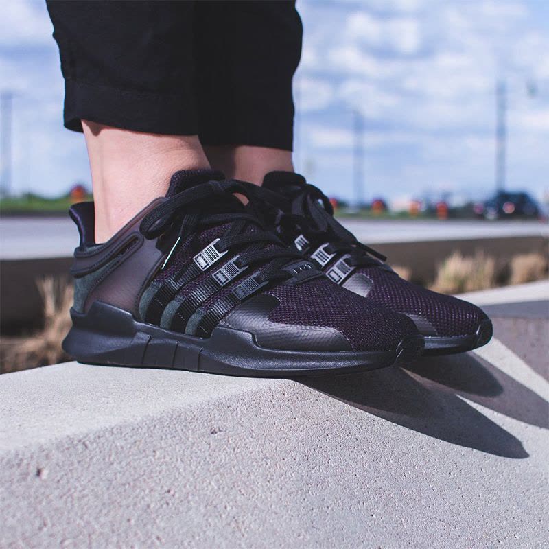 Adidas阿迪达斯三叶草女鞋EQT运动鞋黑武士休闲跑步鞋-BY9110图片