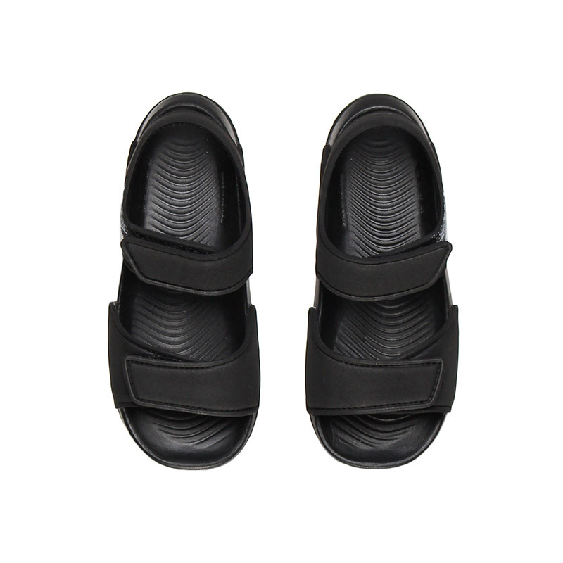 【自营】adidas阿迪达斯男童凉鞋休闲运动鞋BA9282 BA92821号黑色+亮白