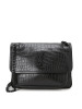 圣罗兰YSL NIKI 中号 鳄鱼压纹 女士单肩斜挎包 黑链 633150