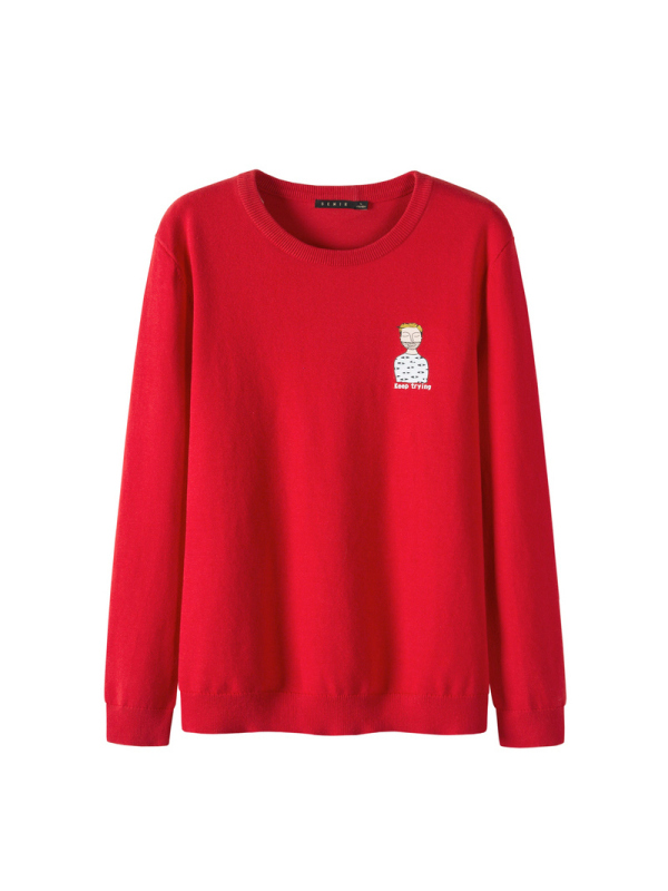 【领198-100券再购】森马针织衫男士毛衣穿搭春季打底衫男韩版个性潮男生黑色上衣