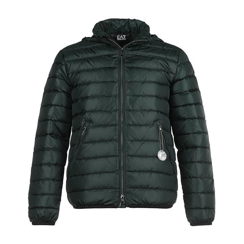 emporio armani ea7 阿玛尼 男士 聚酯纤维隐藏式连帽薄款鸭绒羽绒服