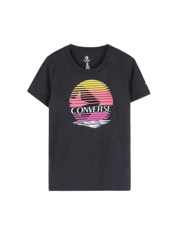CONVERSE(匡威)Converse Icon Remix SS Classic Crew夏季女子短袖T恤10017