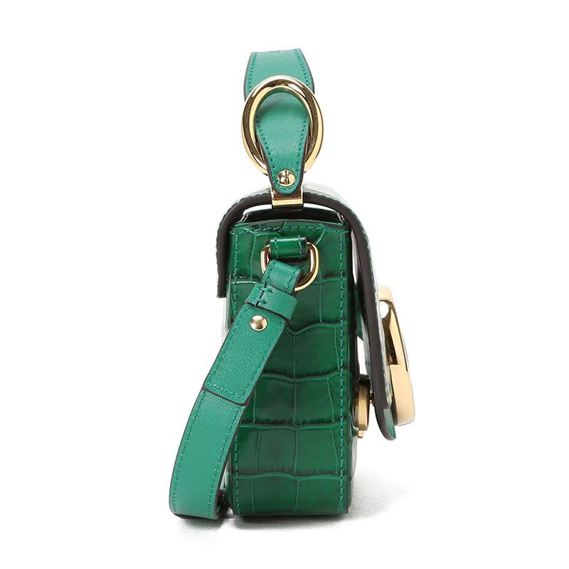 预订 CHLOE 迷你 C标识 鳄鱼压纹 单肩斜挎包CHC19US193 金扣图片