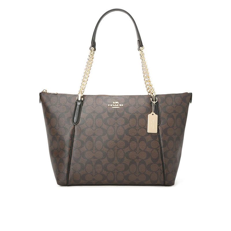 COACH AVA 链条单肩托特包 F87776 43x25x12CM图片