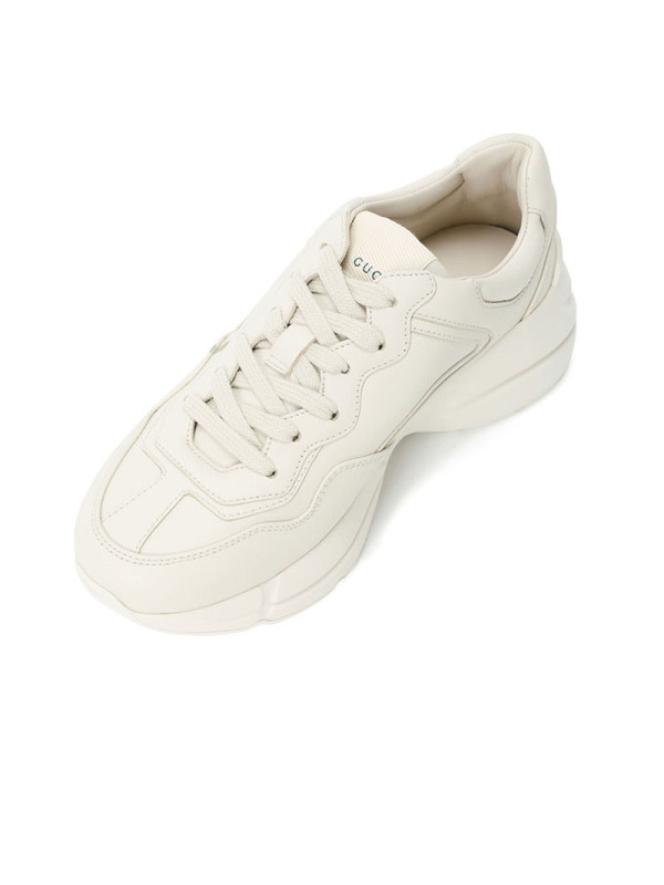 预售 古驰GUCCI Rhyton 老爹鞋 皮带标识粒面皮528892 女士低帮鞋运动鞋