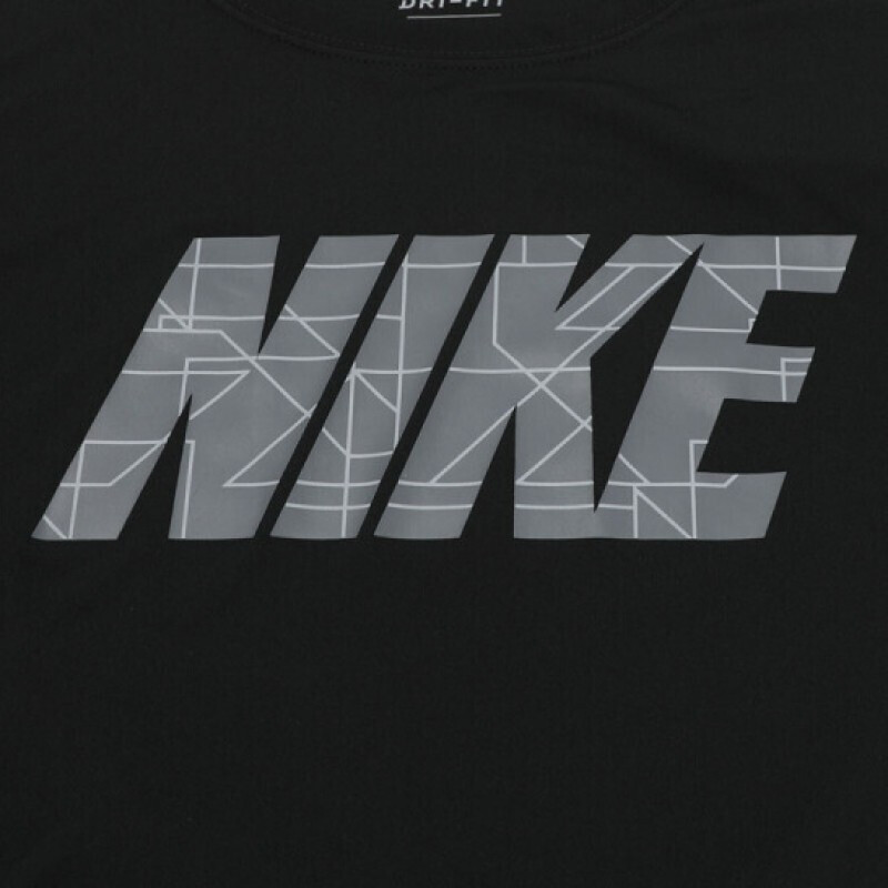 耐克儿童（NIKE）运动户外男女大童休闲舒适透气字母图案针织圆领短袖T恤AA3090