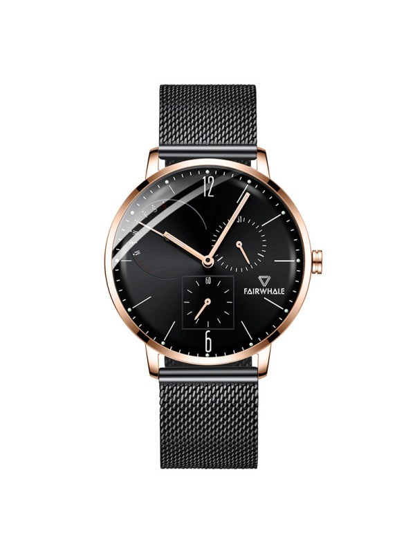 马克华菲fairwhale手表时间刺客设计师石英表防水夜光三项视窗时尚