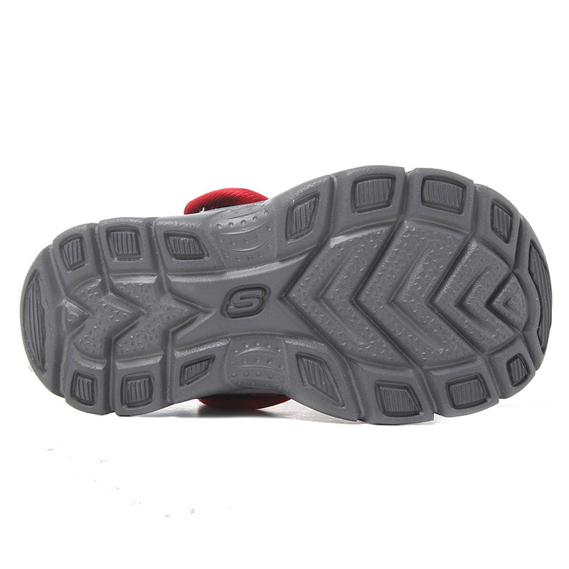 Skechers斯凯奇男婴童凉鞋经典透气轻便运动鞋660010N 660010N/BKRD黑+红 20.5码/105mm