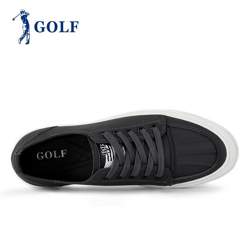 GOLF男鞋板鞋夏季新款2018贝壳头皮鞋男英伦百搭休闲鞋透气真皮潮