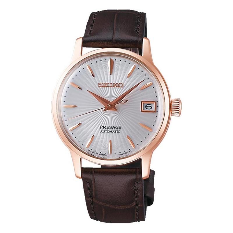 精工(SEIKO) 机械表 男 休闲商务皮革男士表SRP852J1