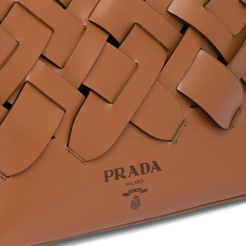 【预定】20春夏款PRADA 编织图案手拎包1BA290 OOO 22*13*30CM图片