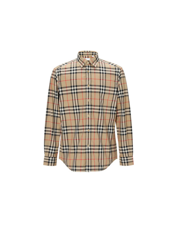 BURBERRY VINTAGE 长袖衬衫 经典格纹 棉质 8020863