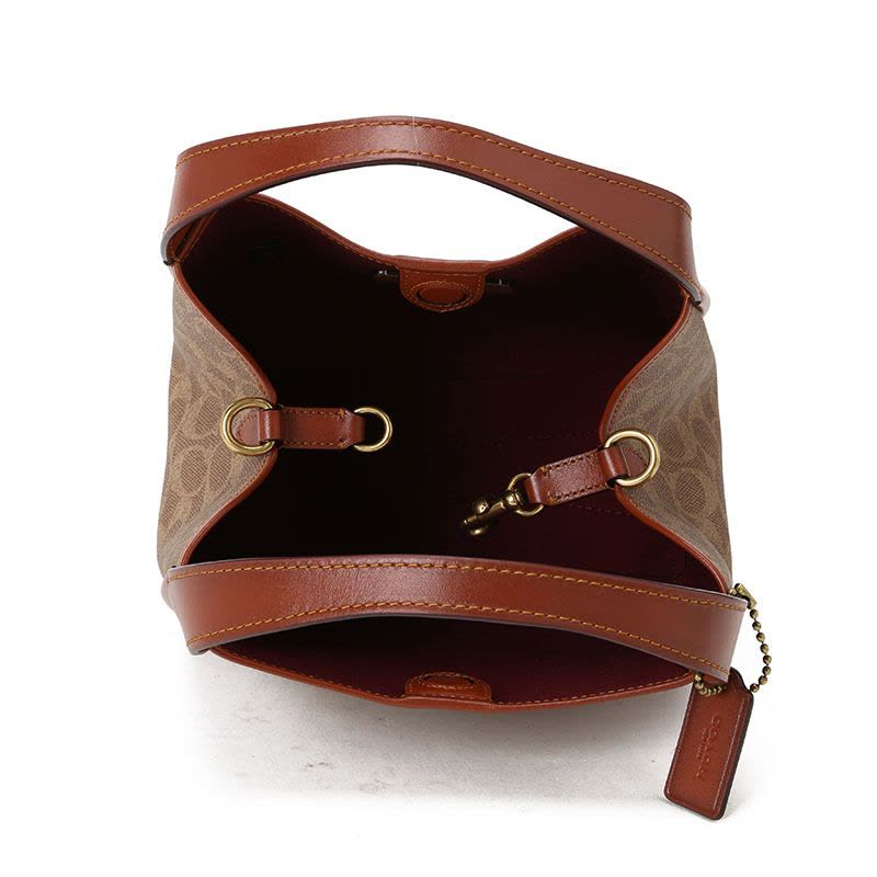 COACH 蔻驰 HADLEY购物袋 单肩包 斜挎包 老花拼皮金扣79251图片