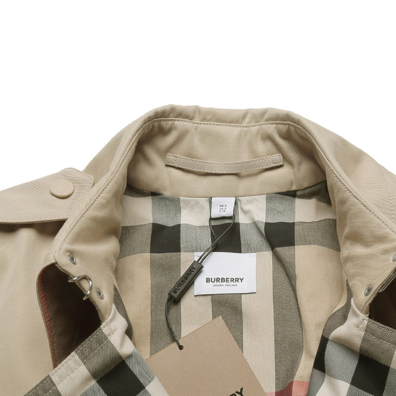 博柏利巴宝莉burberry女款棉质嘎巴甸trench风衣外套80432071