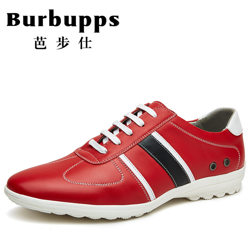 法国Burbupps芭步仕 2019春季尚新潮鞋男鞋英伦真皮运动鞋休闲皮鞋舒适鞋子男