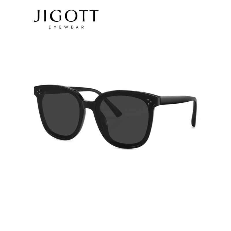JIGOTT太阳镜女 防紫外线时尚复古显脸小眼镜网红墨镜2019新款潮 52038