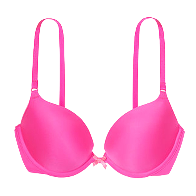 VICTORIA’S SECRET 维多利亚的秘密女士纯色性感光面文胸钢圈聚拢内衣