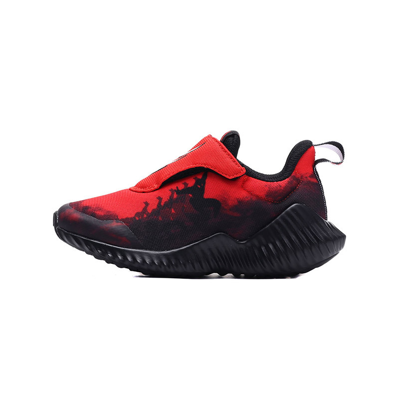 adidas童男小童鞋儿童鞋蜘蛛侠魔术贴运动休闲鞋D96878 D96878红色+黑色