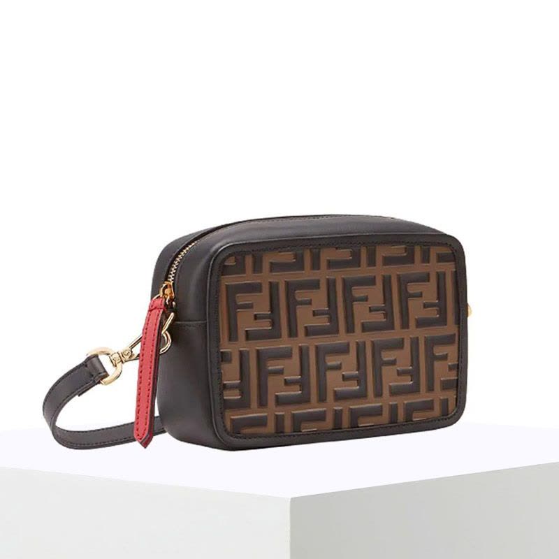 预订 FENDI CAMERA CASE相机包 斜挎单肩包 FF标识老花款8BS019图片