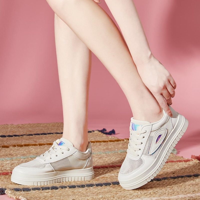 图思龙女款夏季透气休闲板鞋女韩版百搭小白鞋子
