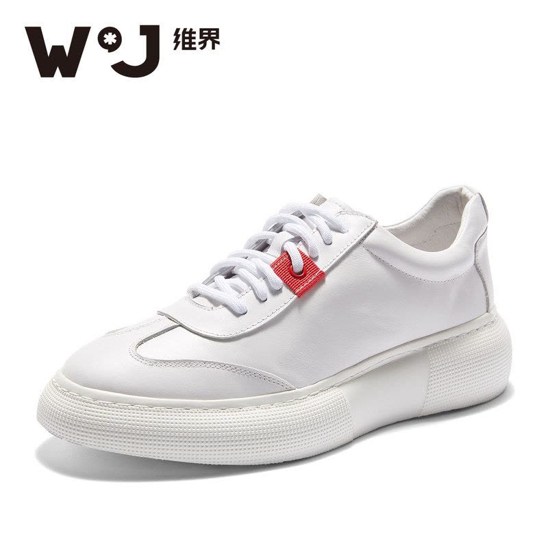 维界男鞋时尚个性厚底板鞋韩版潮流休闲男鞋冬季个性港风小白鞋男图片