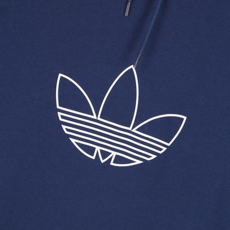 ADIDAS阿迪达斯三叶男子长袖连帽上衣休闲套头衫卫衣DU8206图片