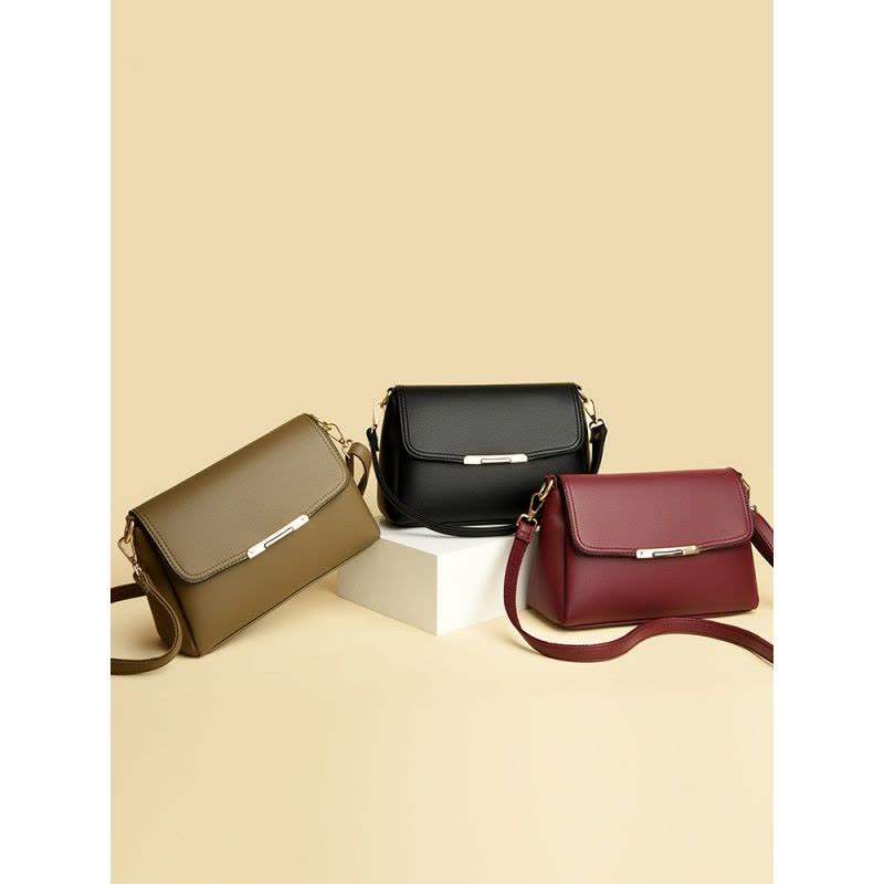 中年女士妈妈包新款单肩腋下小包包纯色大容量百搭气质斜挎包图片