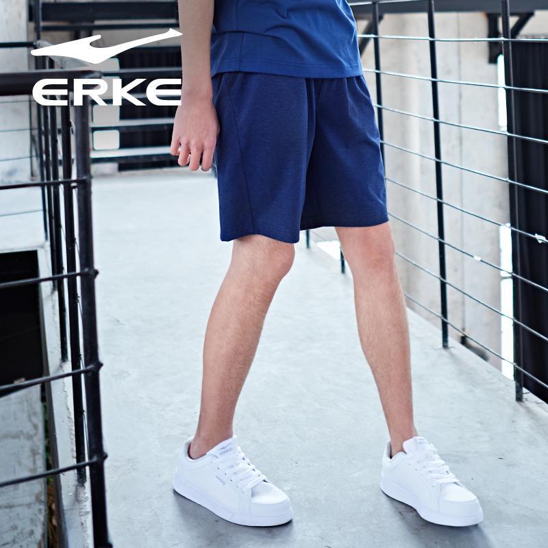 鸿星尔克（ERKE）2018新款男士针织休闲时尚运动短裤51218258035