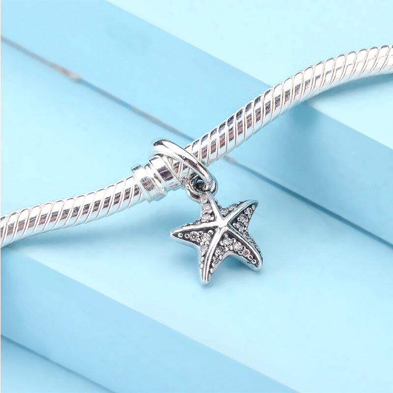 PANDORA潘多拉 热带海星 925银吊坠-390403CZ