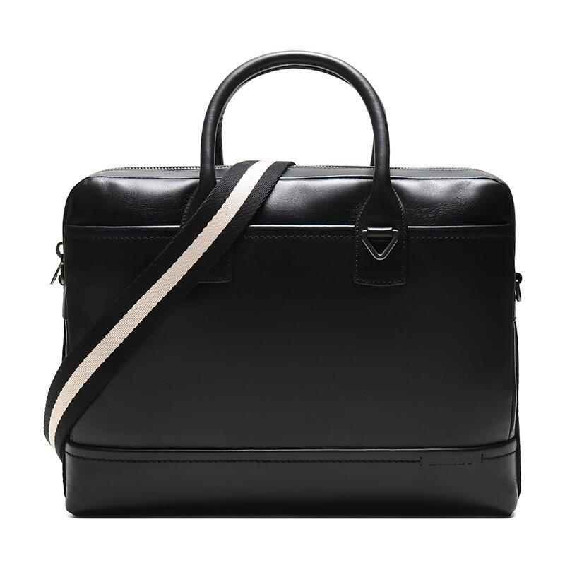 BALLY 巴利 男士皮质公文包手提单肩斜挎包 TANNER