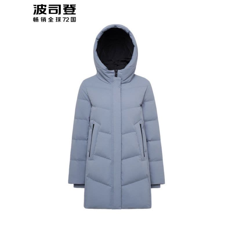 波司登女羽绒服连帽中长款新款妈妈装冬装保暖外套_1图片